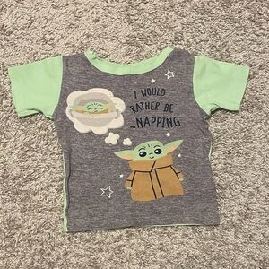 EUC Star Wars Boys Toddler Pajama Top Size 4T “I Would Rather Be Napping”